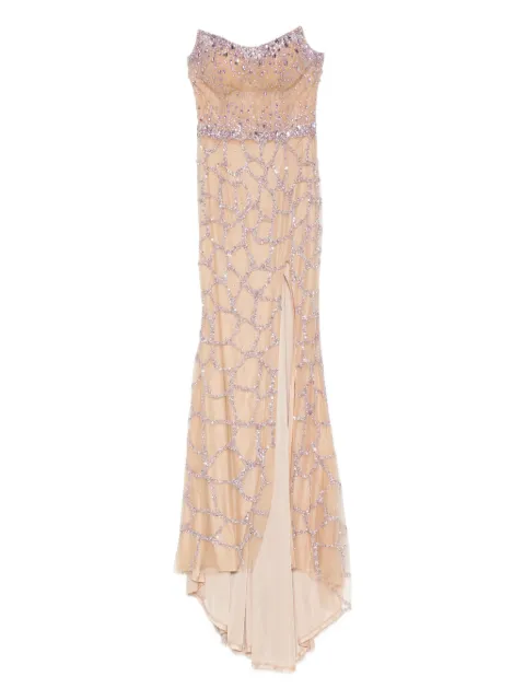 Holland & Holland embellished strapless maxi dress