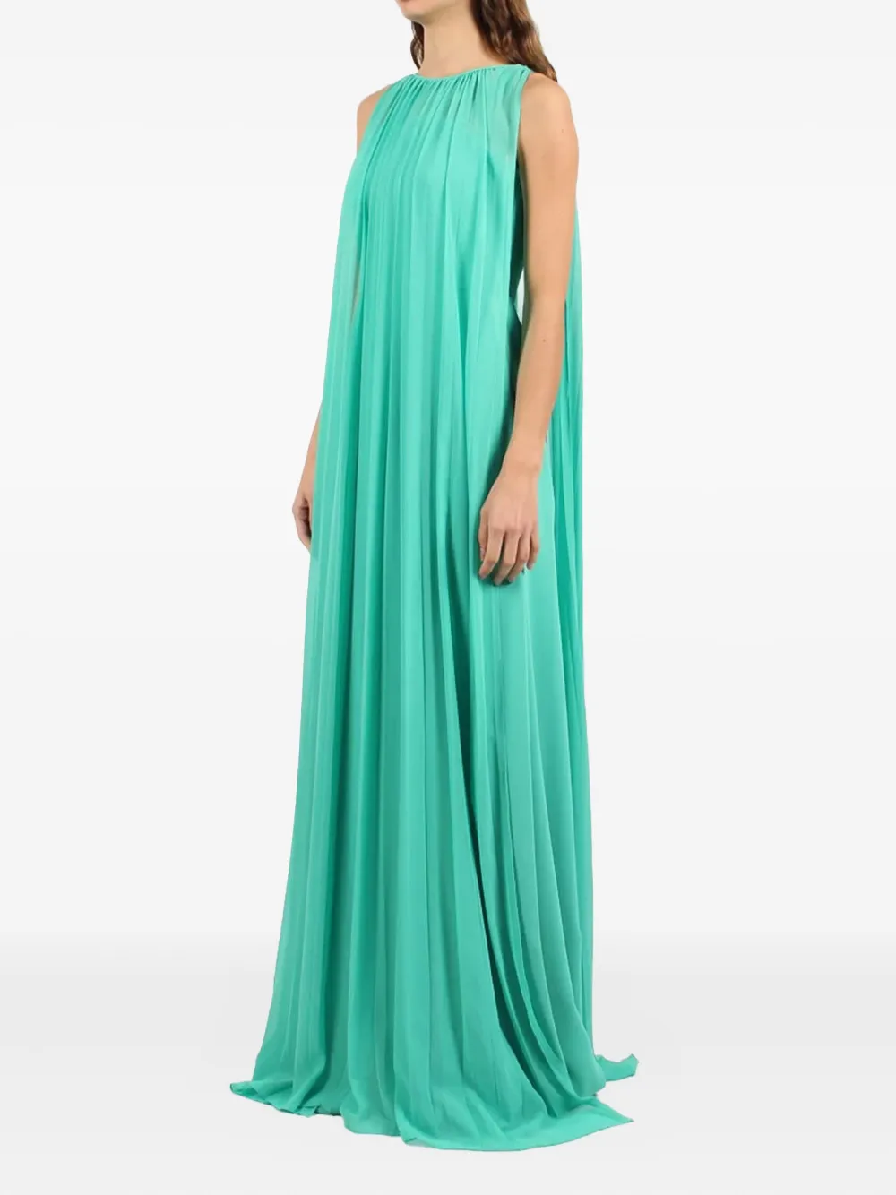 Nicole Miller Mouwloze maxi-jurk Groen