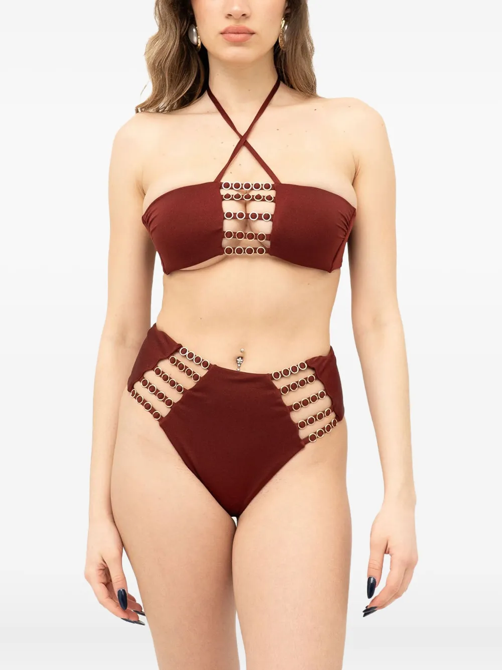 ring-detailed bikini