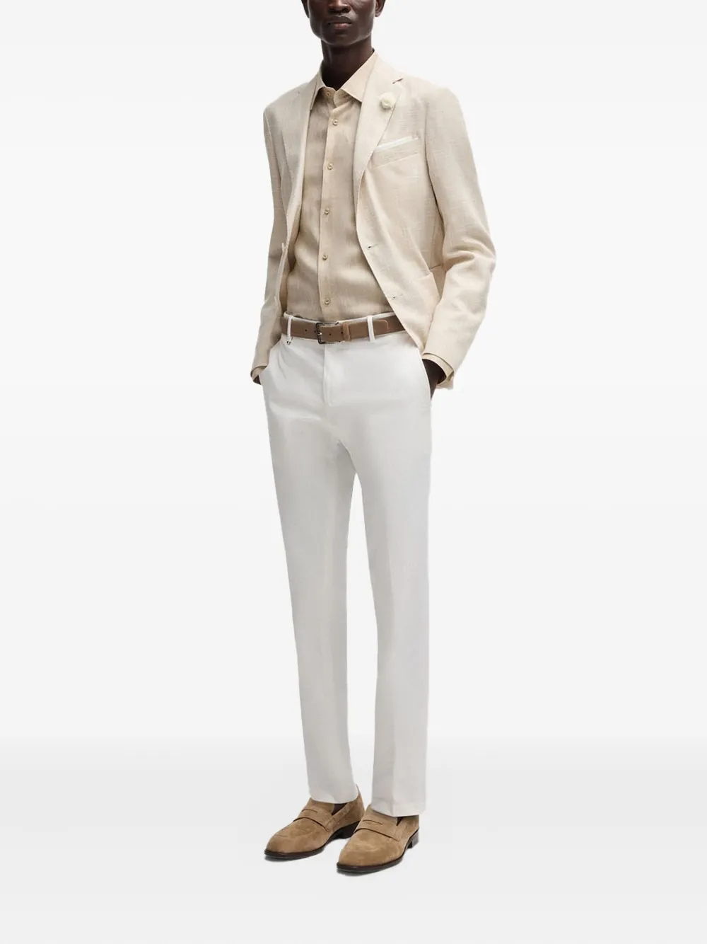 BOSS Pantalon Wit