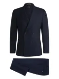BOSS peak-lapel double-breasted suit - Blue