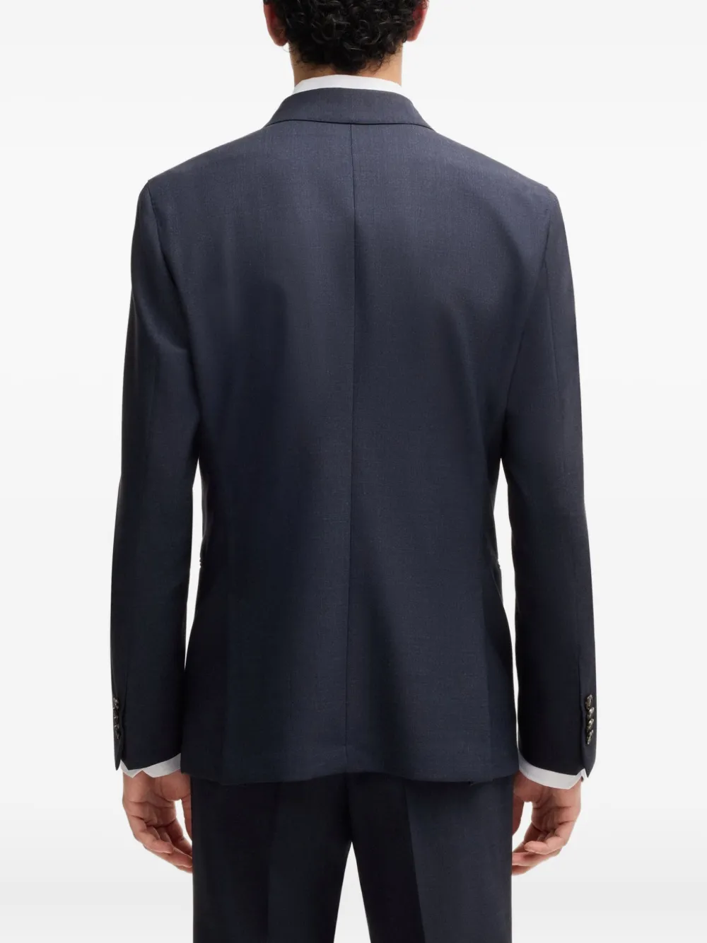 BOSS Pak met dubbele rij knopen en puntige revers Blauw