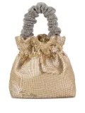 TWENTY FOURHAITCH chain-handle mesh bag - Gold