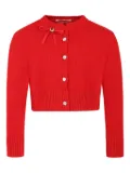Vivetta Kids bow-detail cardigan - Red