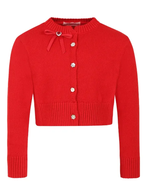 Vivetta Kids bow-detail cardigan