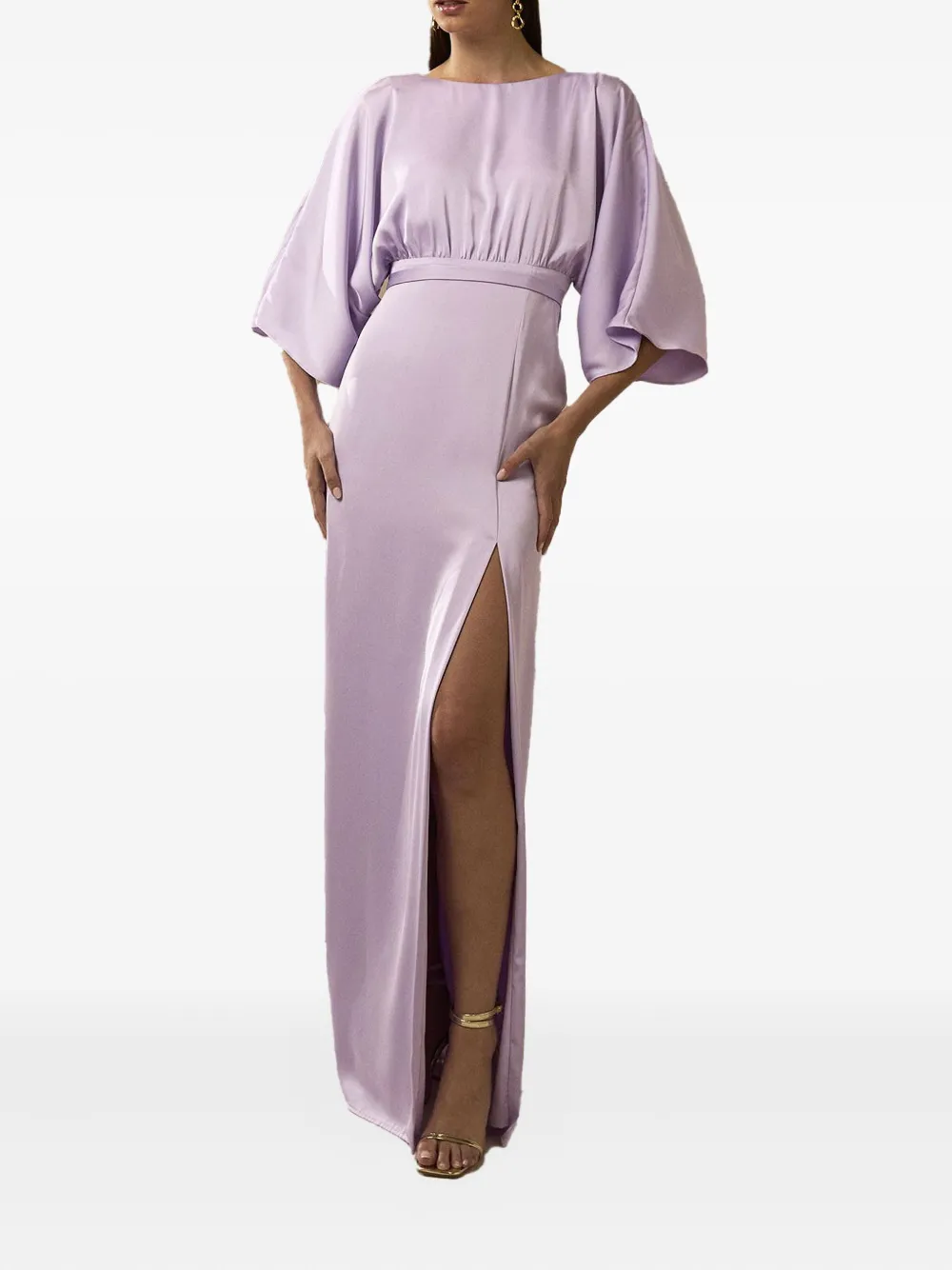 Nicole Miller crew-neck maxi dress | Pink | Image 1