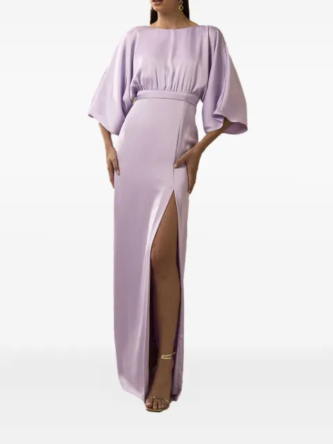 Nicole Miller crew-neck maxi dress