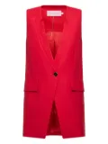 SIMONA CORSELLINI single-button vest - Red