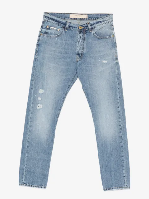 YES LONDON jeans con efecto envejecido