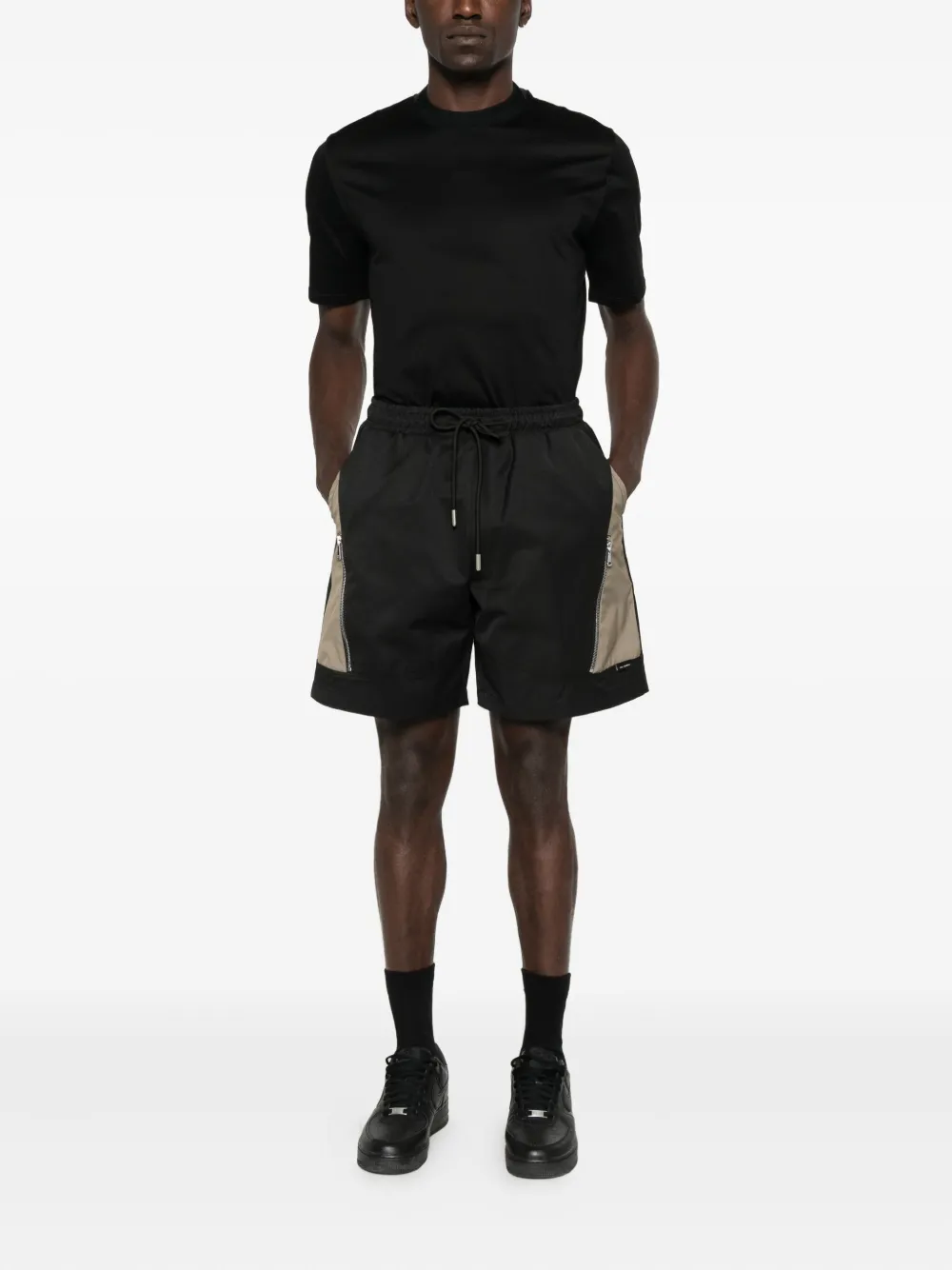 YES LONDON T-shirt met ronde hals - Zwart
