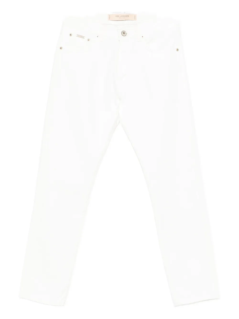 YES LONDON button-fly jeans - Bianco