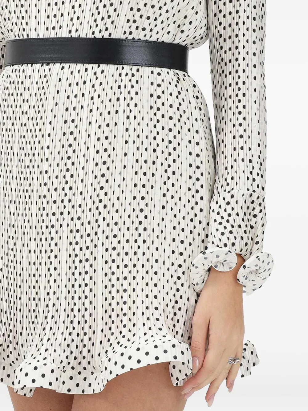 SIMONA CORSELLINI Mini-jurk met stippen Beige