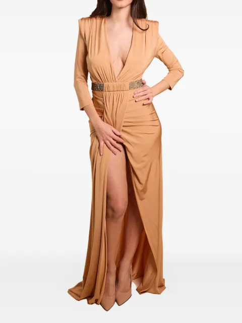 Babylone Paris beaded-embellished maxi dress