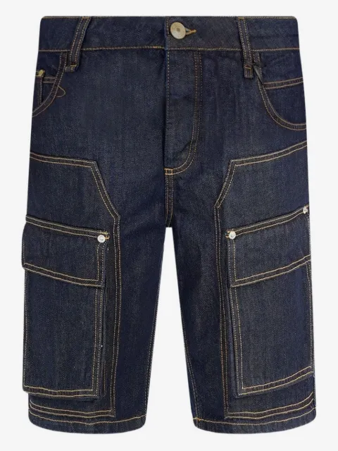 YES LONDON cargo-pocket denim shorts