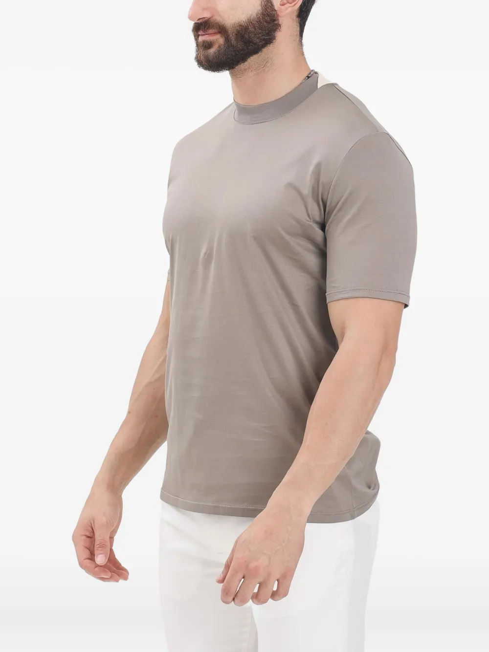 YES LONDON T-shirt met korte mouwen Beige