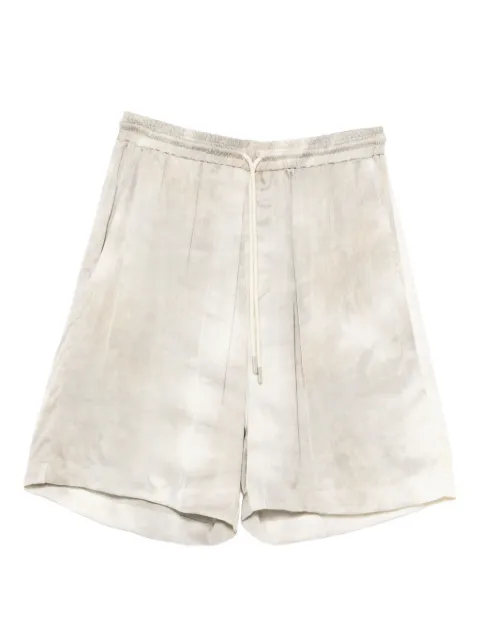 YES LONDON tie-dye drawstring shorts