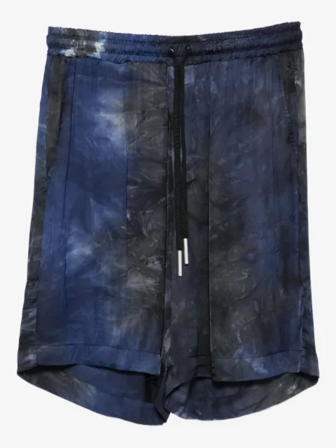 YES LONDON tie-dye drawstring shorts