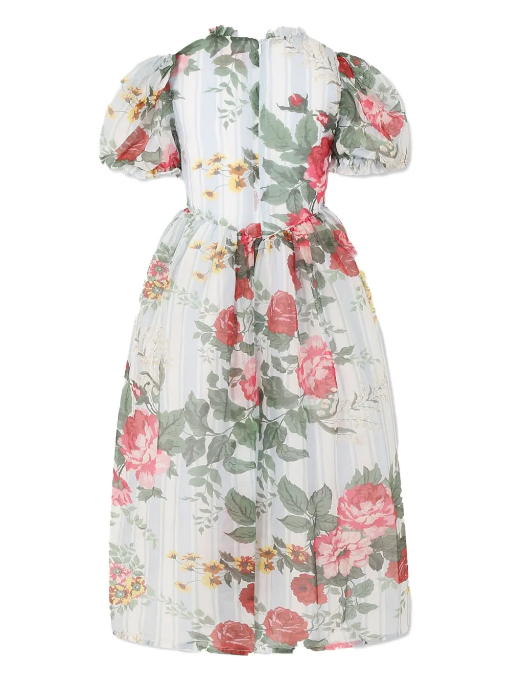 Vivetta Kids puffed-sleeve floral-print dress | Girls Party & Special Occasion Dresses | Image 2