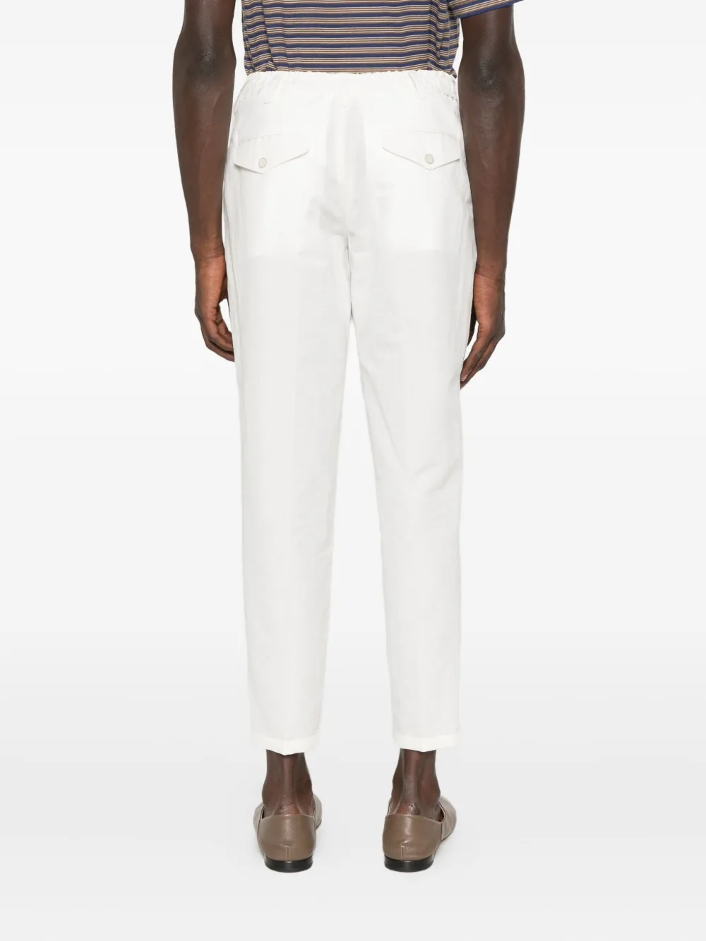 YES LONDON Broek met knoopsluiting Wit