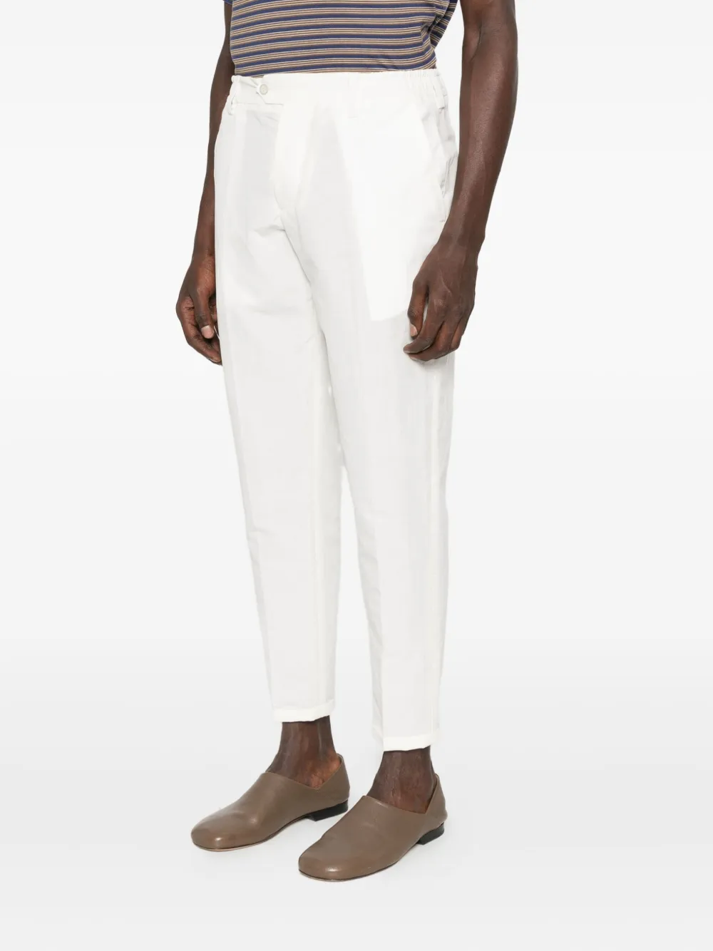 YES LONDON Broek met knoopsluiting Wit