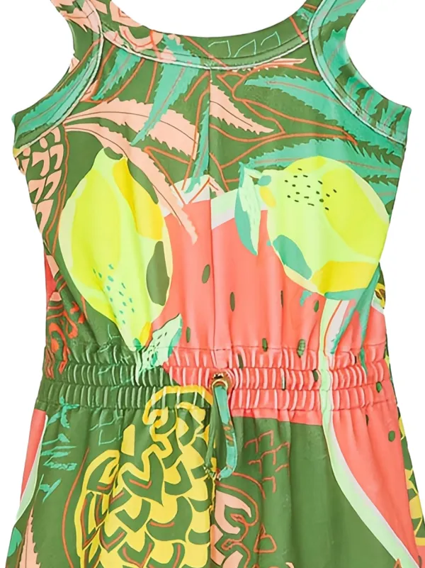 F**K Kids floral-print Playsuit Green FARFETCH FI