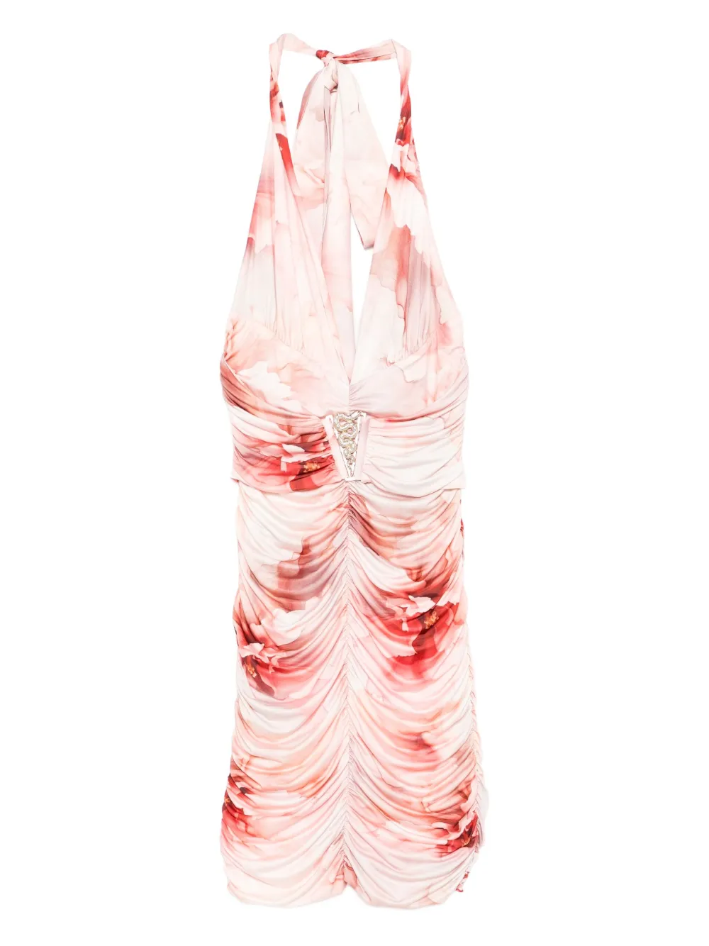Babylone Paris V-neck floral-print mini dress | Pink | Image 1