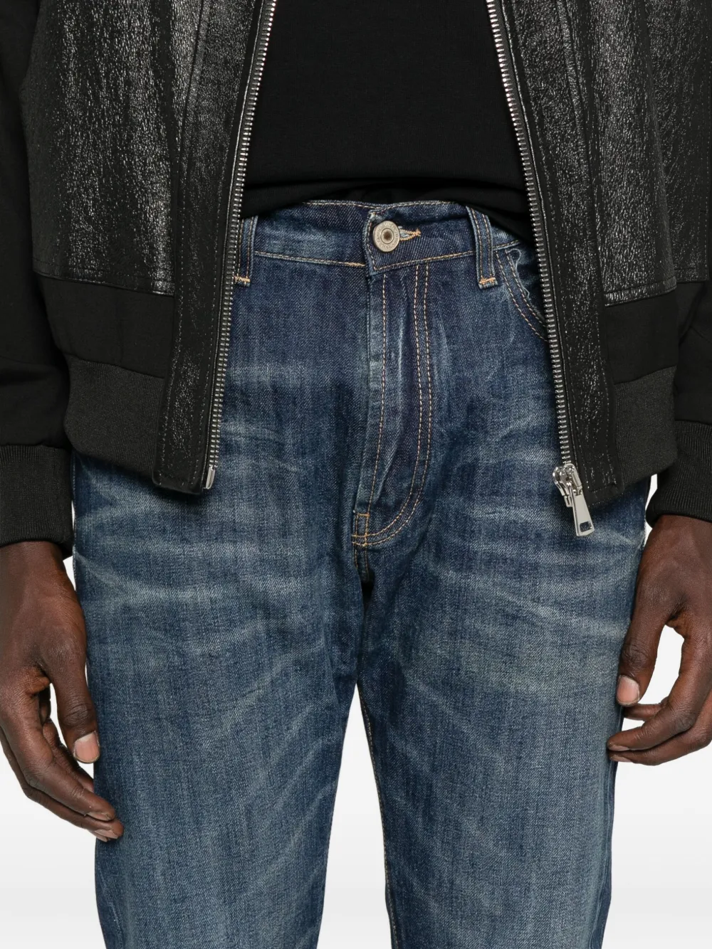 YES LONDON Jeans met gerafeld detail Blauw