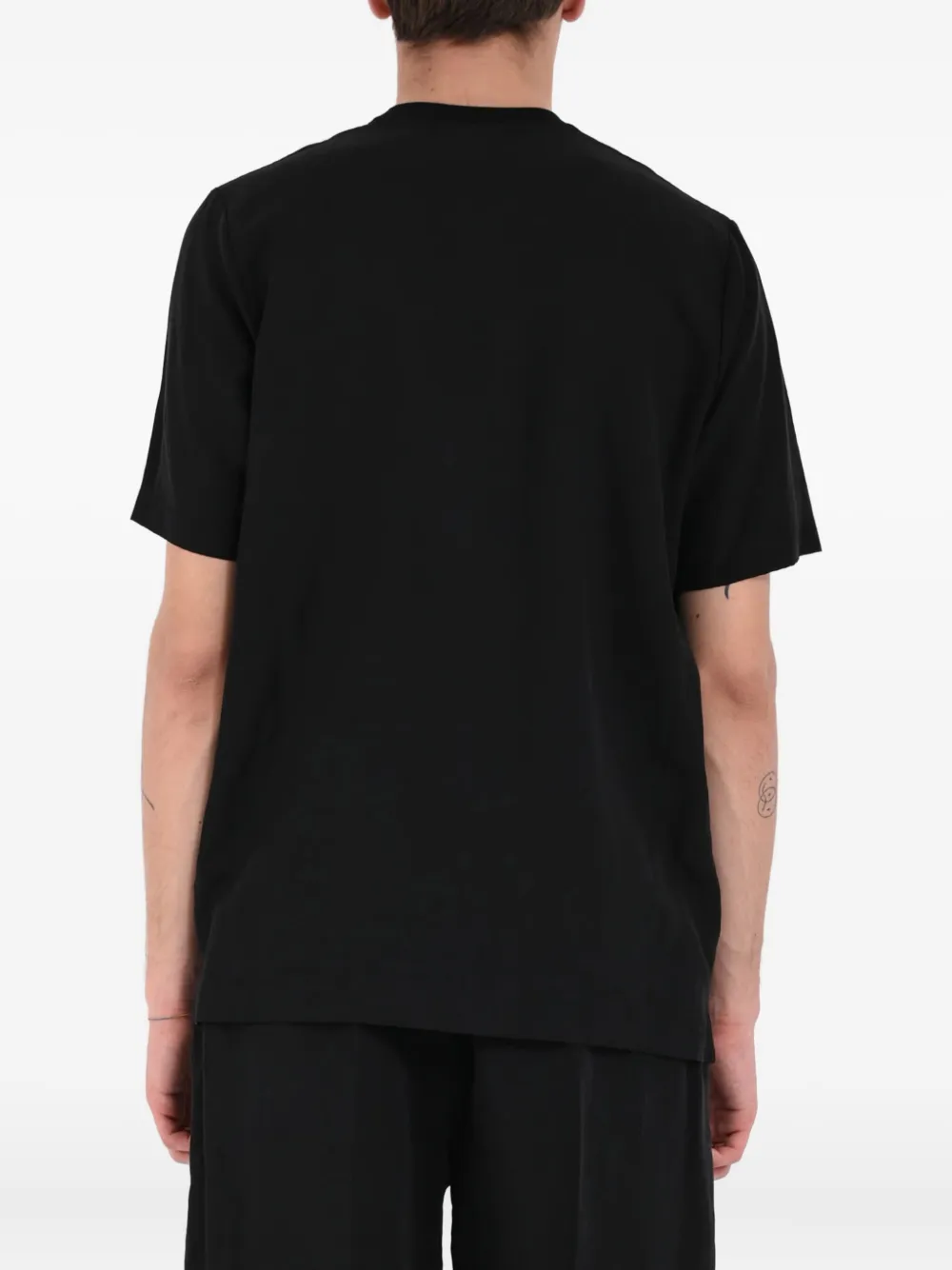 YES LONDON Katoenen T-shirt Zwart