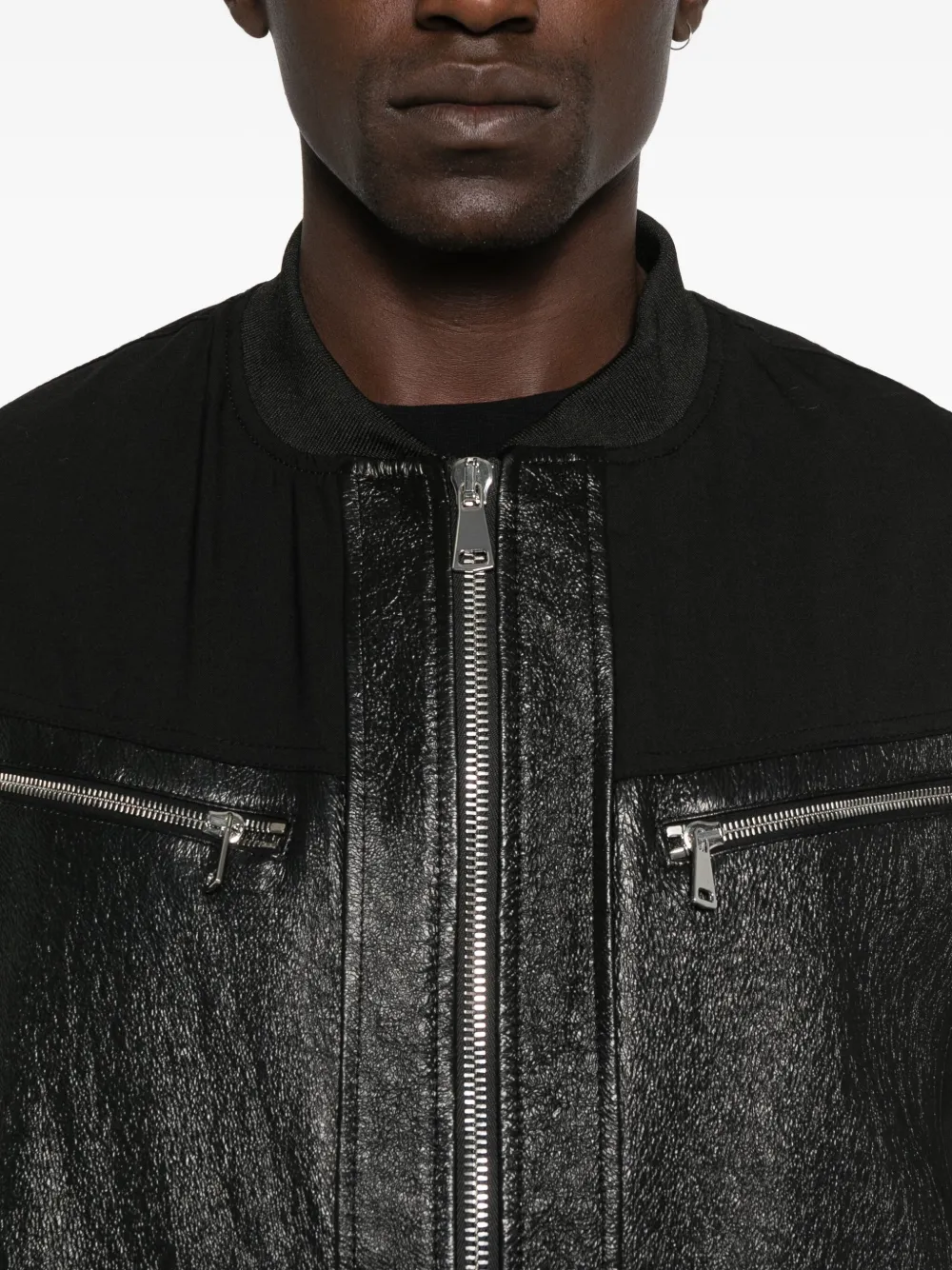 YES LONDON Jack met vlakken en rits Zwart