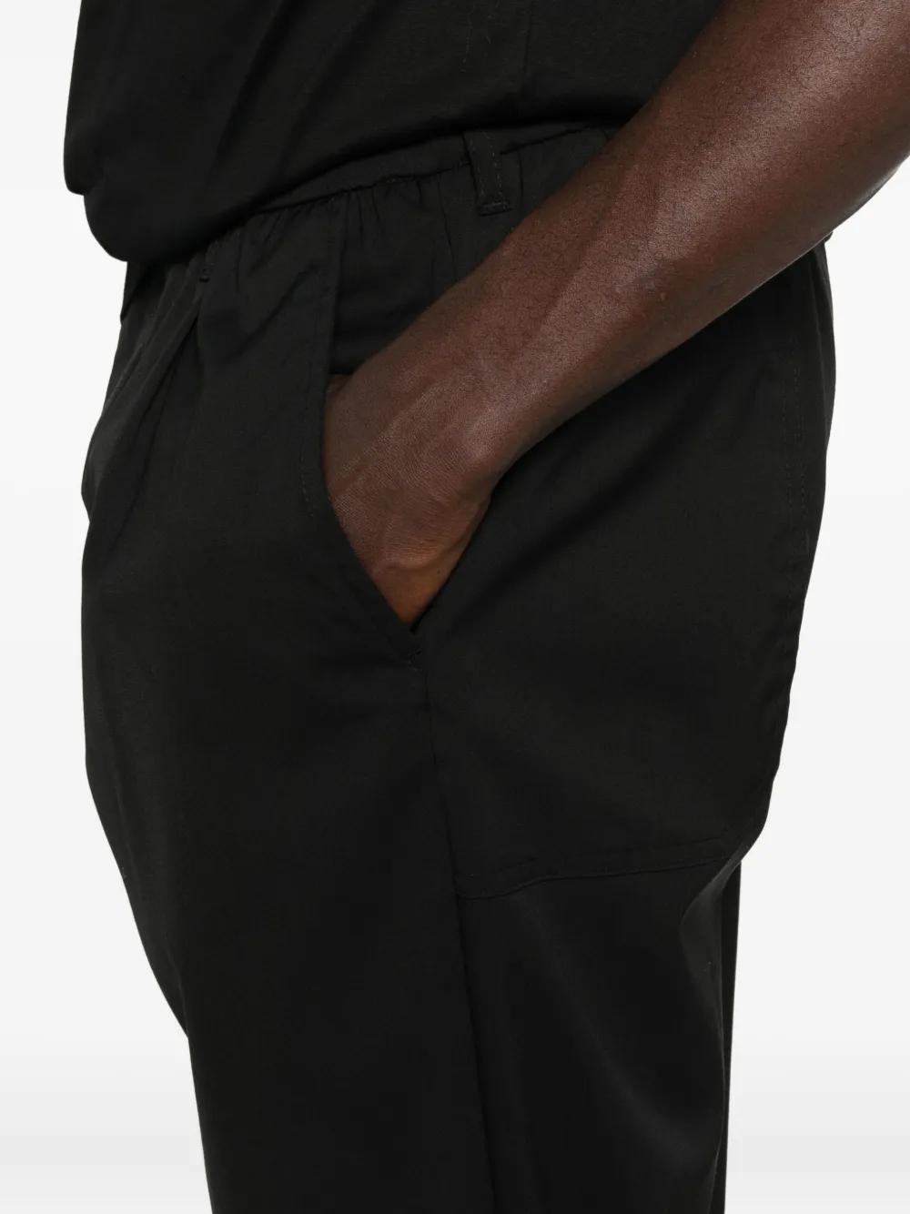 YES LONDON Plooibroek met elastische taille Zwart