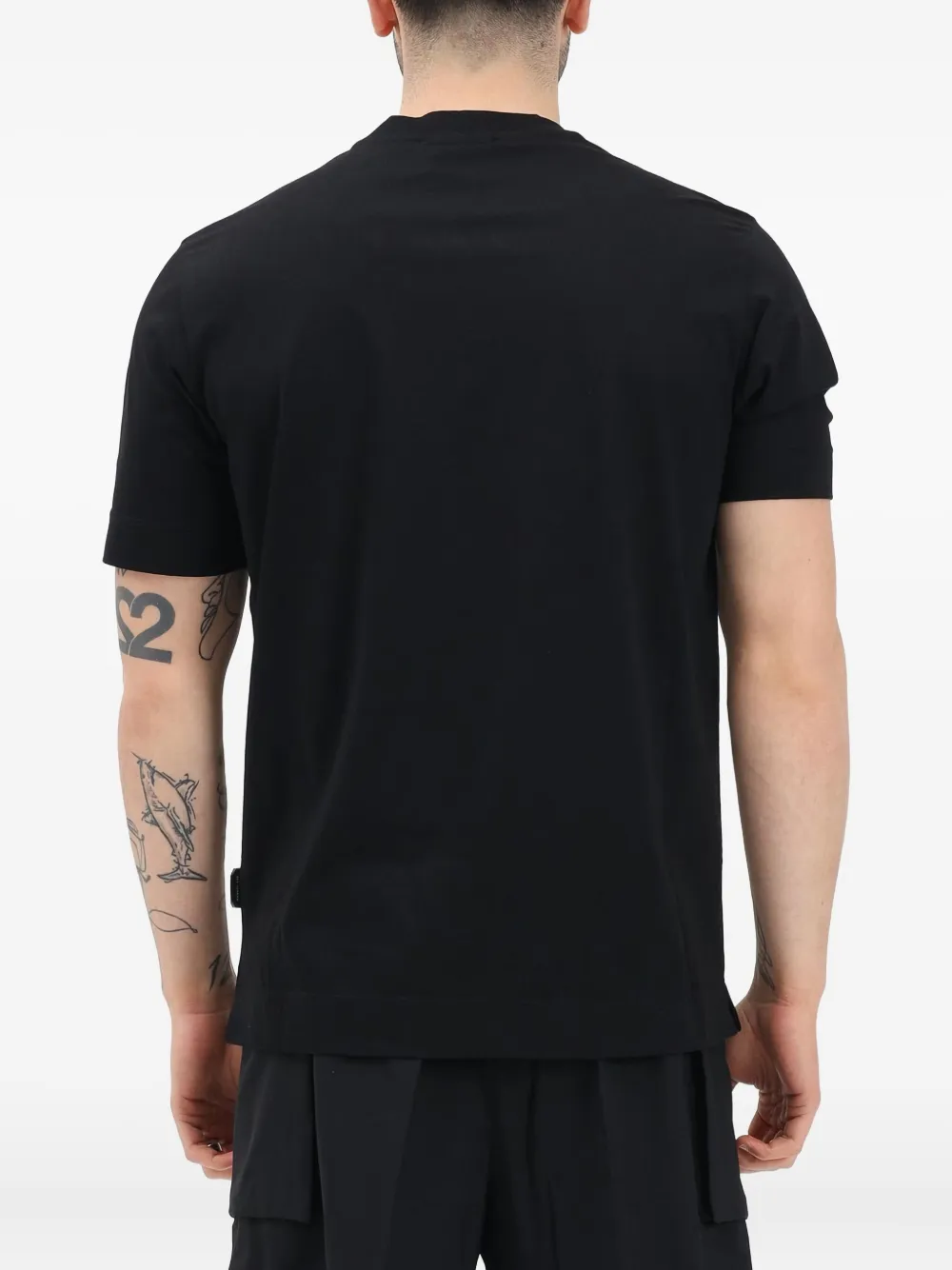 YES LONDON Katoenen T-shirt Zwart