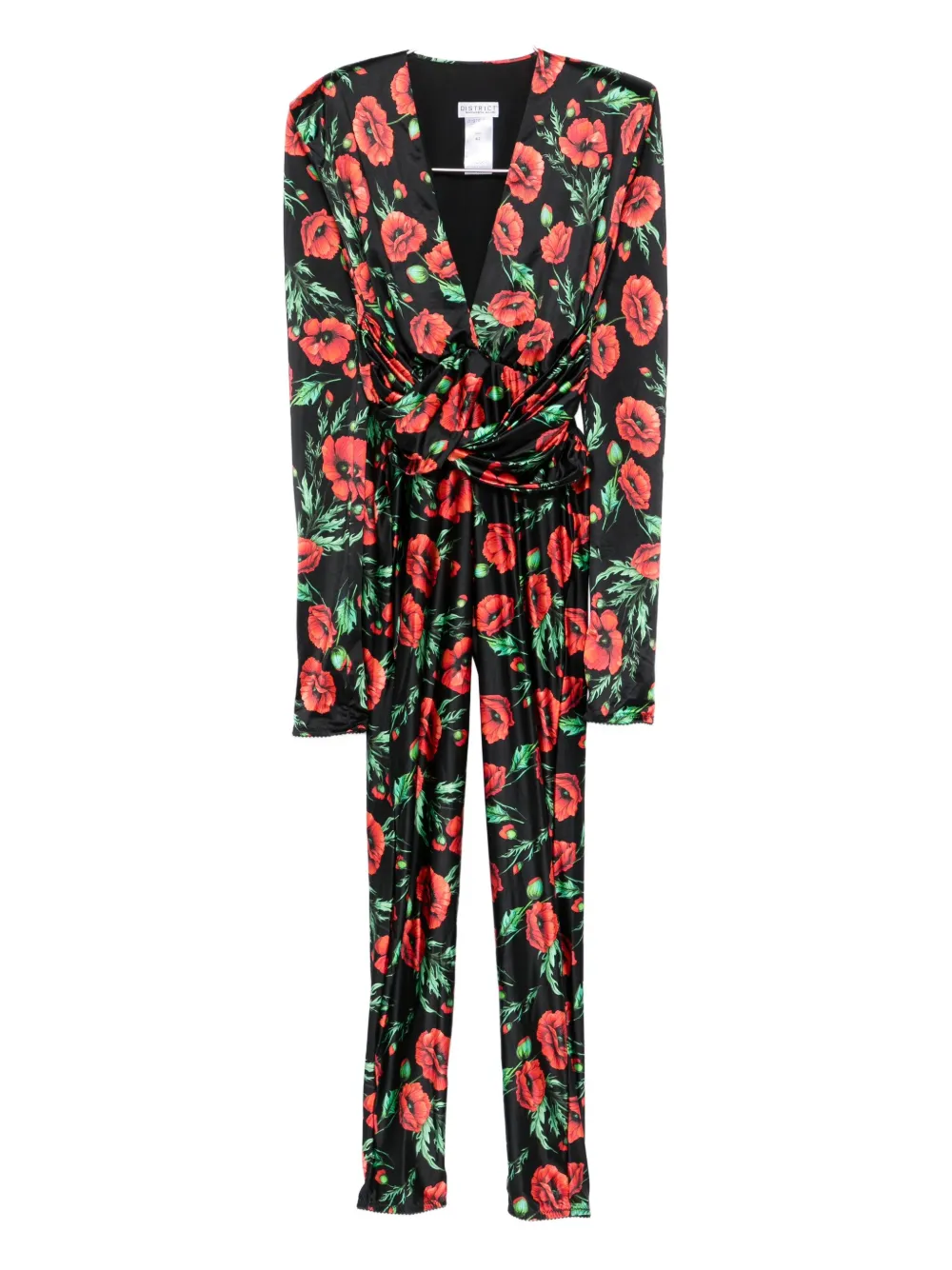 flower-print jumpsuit