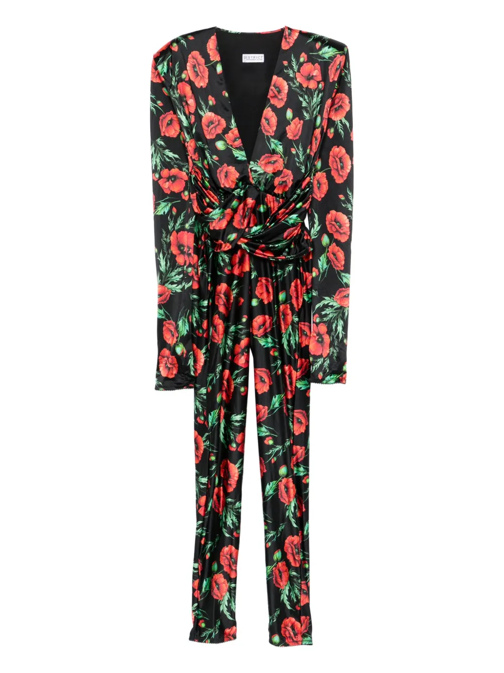 Mazzei flower-print jumpsuit | Black | Image 1