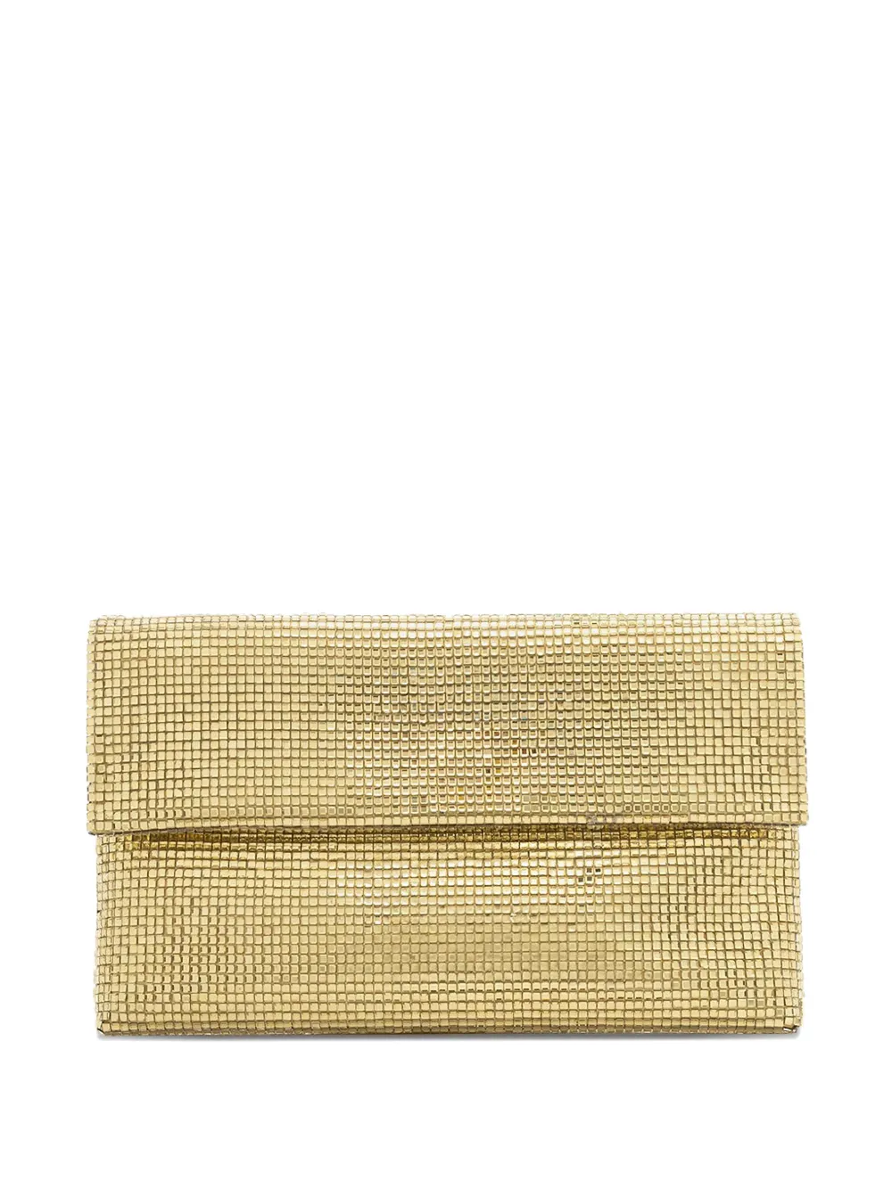 TWENTY FOURHAITCH chain-embellished mesh clutch | Gold | Image 1