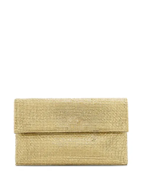 TWENTY FOURHAITCH chain-embellished mesh clutch