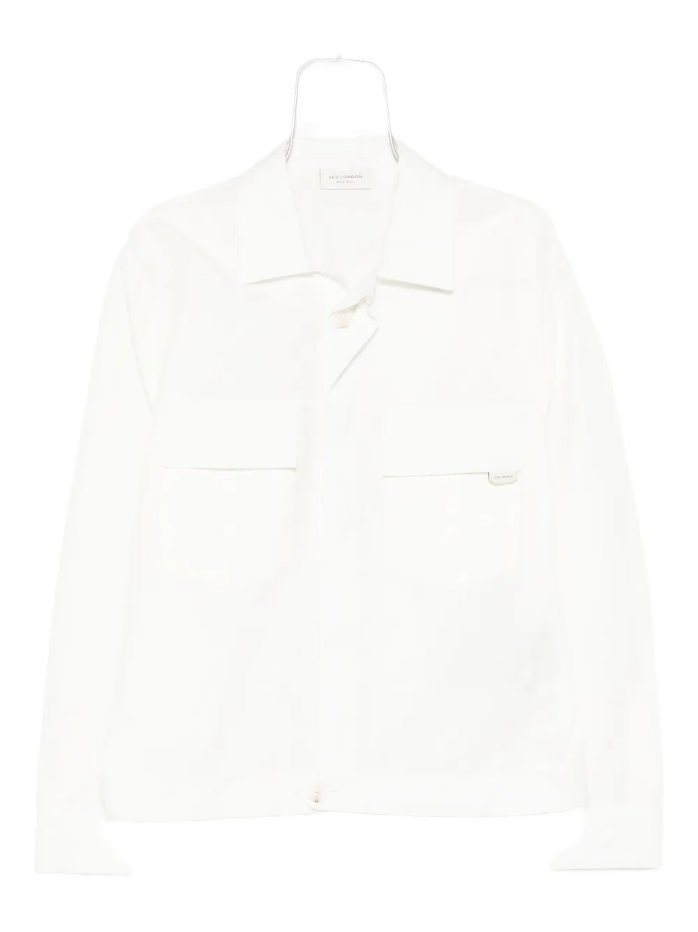 YES LONDON flap-pocket shirt jacket - Bianco