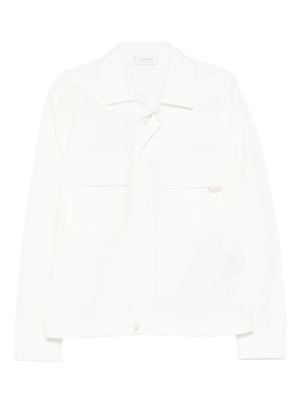 YES LONDON flap-pocket shirt jacket | White | Image 1