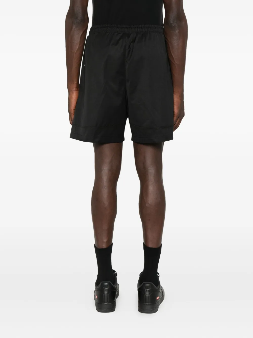 YES LONDON Shorts met vlakken en rits Zwart