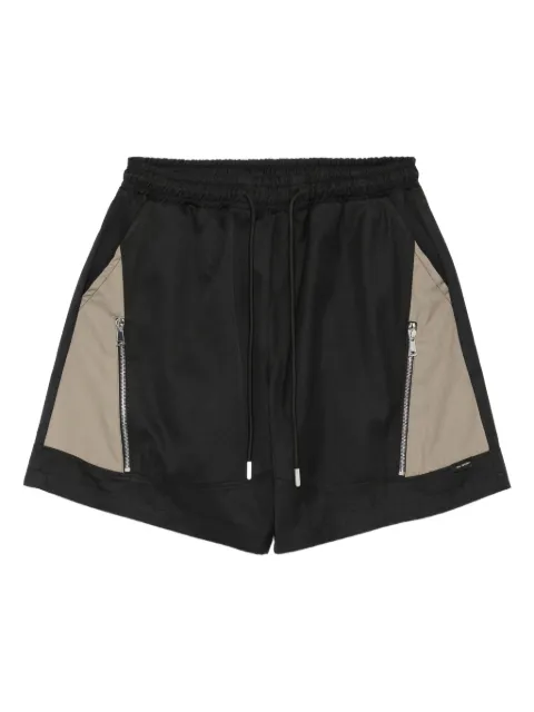 YES LONDON panelled zip-detail shorts