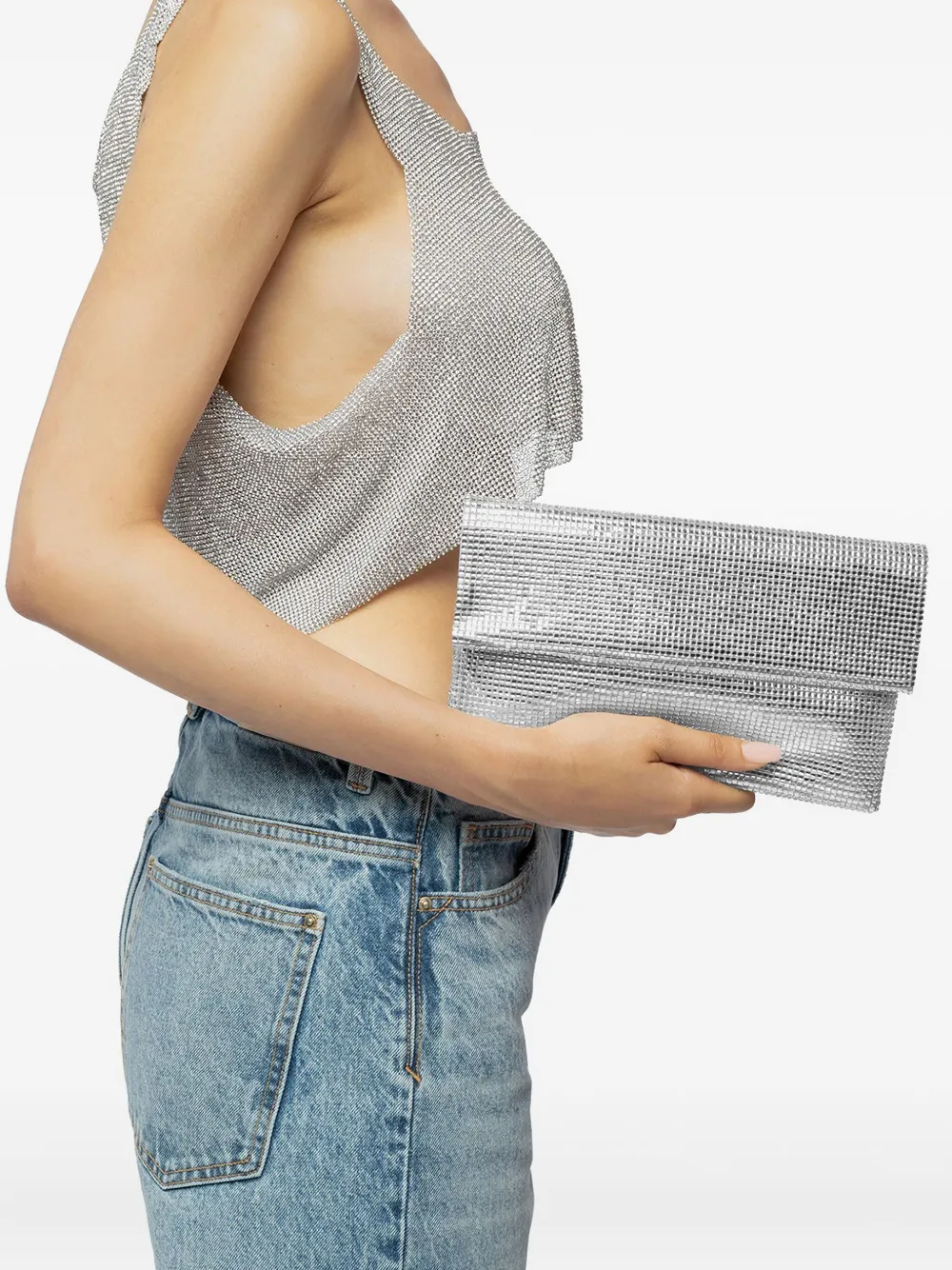 TWENTY FOURHAITCH chain-mail clutch bag | Image 2