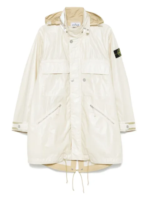 Stone Island logo-patch parka