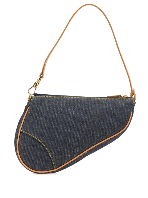 Christian Dior Pre-Owned 2001 Mini Denim Saddle Pochette shoulder bag