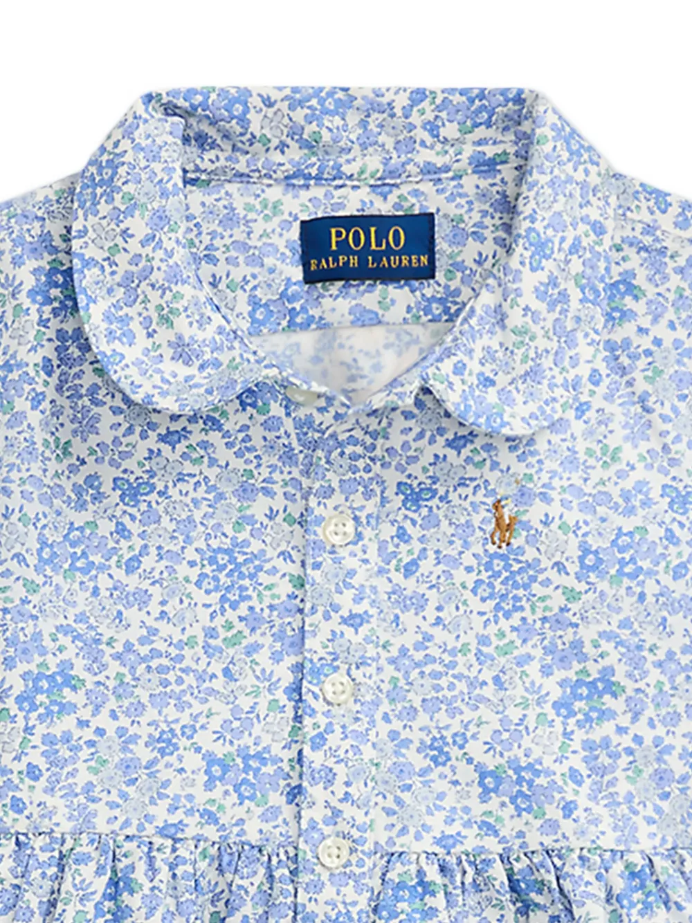 POLO RALPH LAUREN KIDS Shirtjurk met bloemenprint Blauw