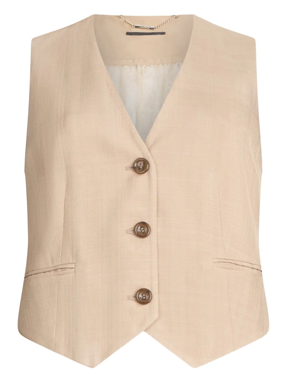 LIU JO Gilet with lace details | Brown | Image 1