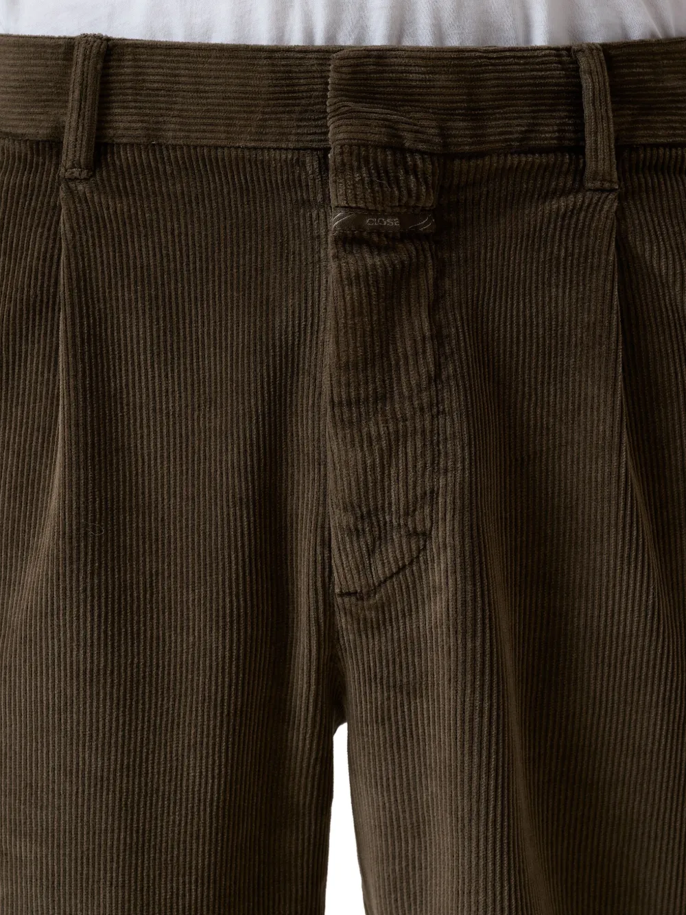 Closed Blomberg ribfluwelen broek Bruin