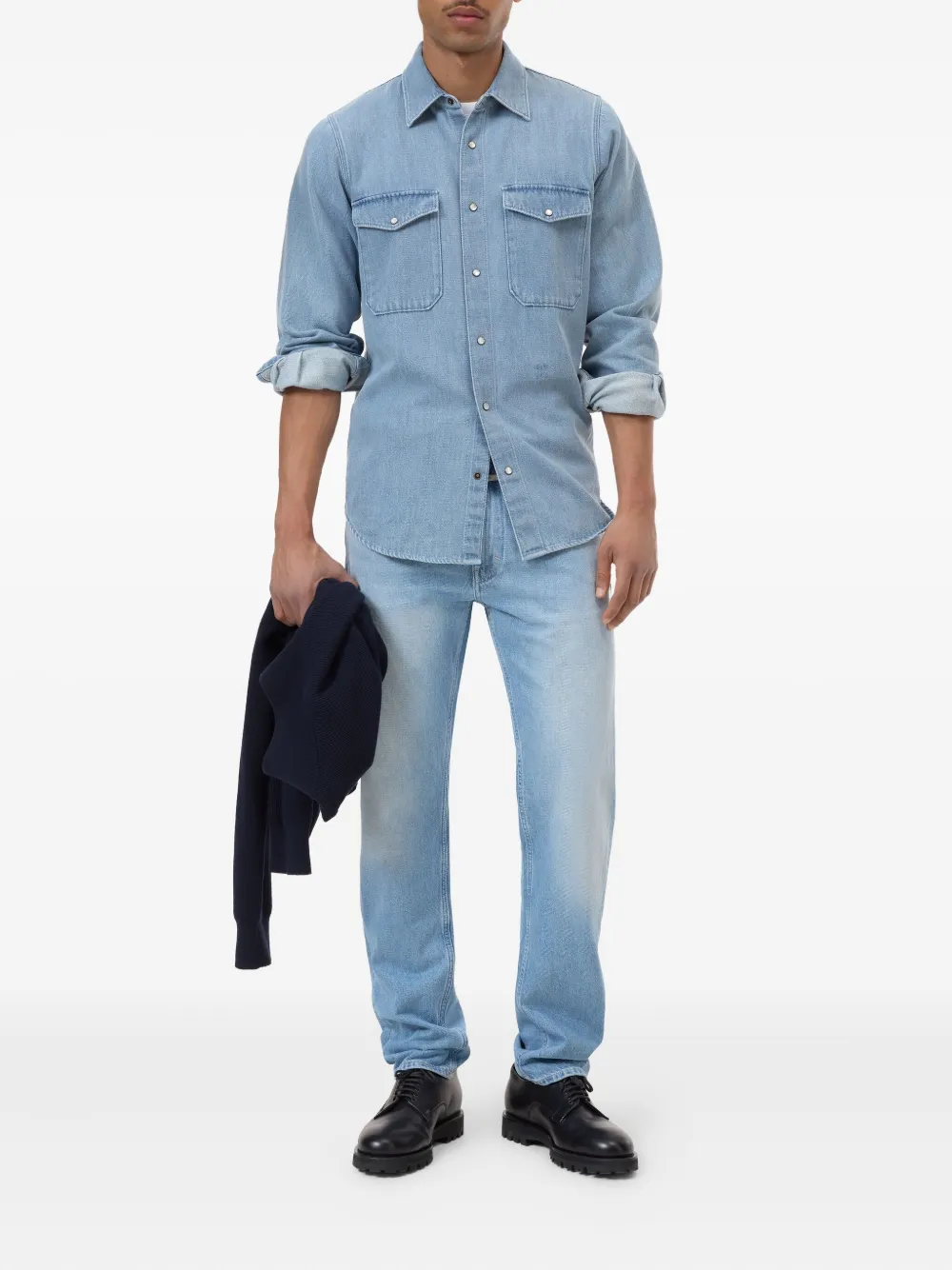 Closed Denim overhemd Blauw