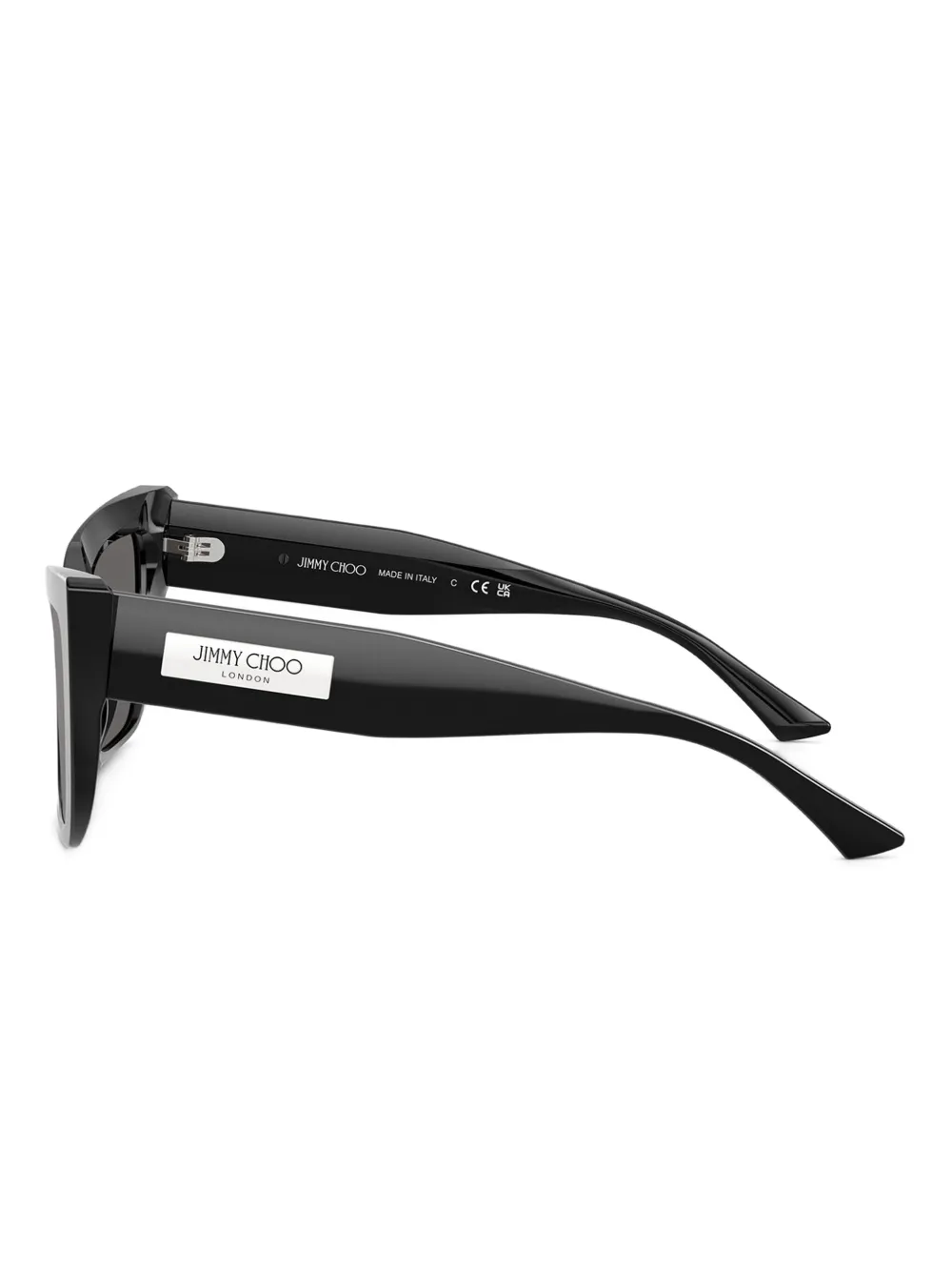 Jimmy Choo Eyewear Zonnebril met cat-eye montuur Zwart