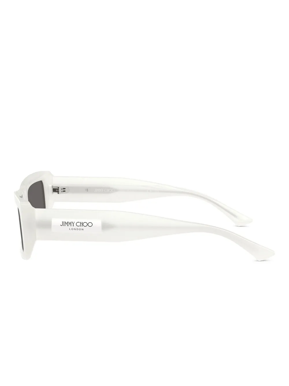 Jimmy Choo Eyewear Zonnebril met rechthoekig montuur Wit