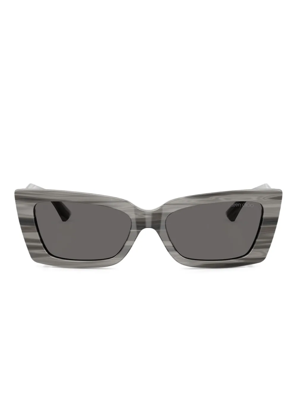 Jimmy Choo Eyewear Occhiali da sole a righe - Nero