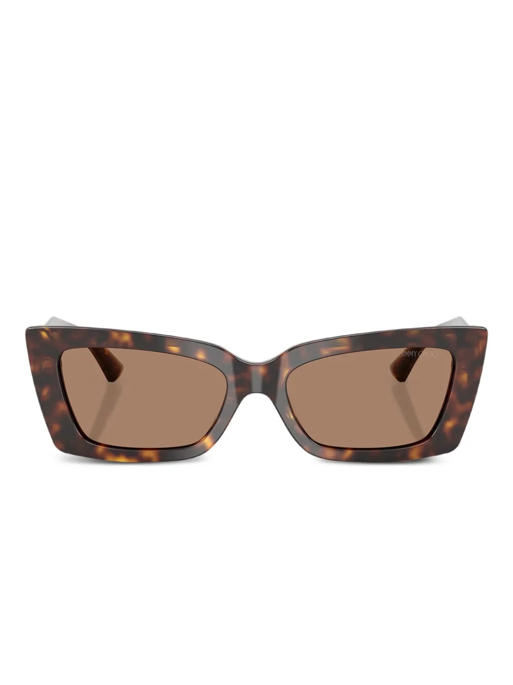 Jimmy Choo Eyewear Occhiali da sole Havana con logo - Marrone